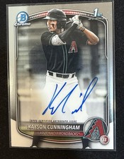 2025 Bowman Draft - Chrome Prospect Autographs Kayson Cunningham #CPA-KC (AU)