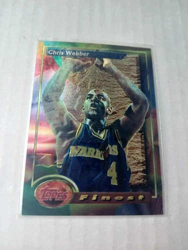 Chris Webber Rookie 1993-94 TOPPS Finest ROOKIE CARD #212 Golden State Warriors