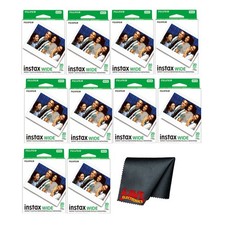 Fujifilm Instax Wide Instant Film, 200 Exposures w/ Cleaning Cloth