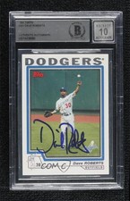 BAS 2004 Topps Dave Roberts #242 BGS Authentic Auto 0sv2