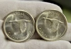 (2) 1967 Canada Silver Dollars $1 .800 Nice Unc