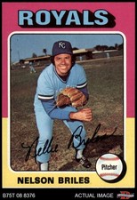 1975 Topps #495 Nelson Briles Royals 4 - VG/EX