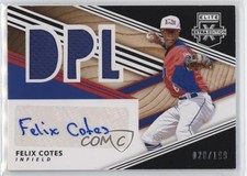 2020 Elite Extra Edition DPL Material Signatures Black /199 Felix Cotes Auto 4f5