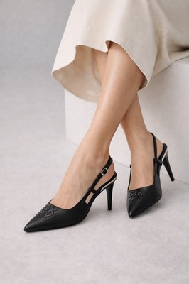 DKNY 39  MALDEN SLINGBACK black SLINGBACK HIGH HEEL PUMPS BLACK NEUE