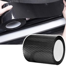 Car Door Edge Guards - Carbon Fiber Wrap Film, Door Sill Protection, 4in x 33ft,