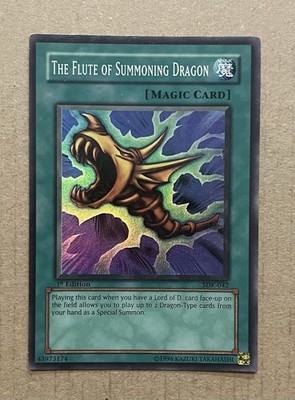 Rare! - Yu-Gi-Oh! - The Flute of Summoning Dragon   1st Edition & Holo - SDK-042
