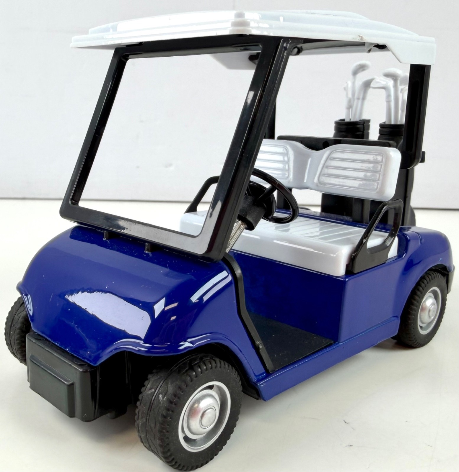 Cart Toy Blue With Golf Clubs
