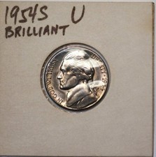 RARE! 1954 Thomas Jefferson Nickel S Mint Mark MS-68 BRILLIANT UNCIRCULATED!