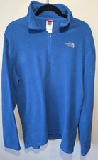 The North Face 1/4 Zip Polartec Classic Fleece Pullover Jacket Blue Men s Large