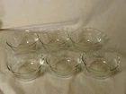 Vintage Pyrex 463 Clear Glass Custard Cups 6 Oz Scalloped Rim Set of 6