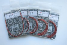 Set of 5 ALL SIZE- SMALL Chiaogoo interchangeable Red cables 8" 14" 22" 30" 37"