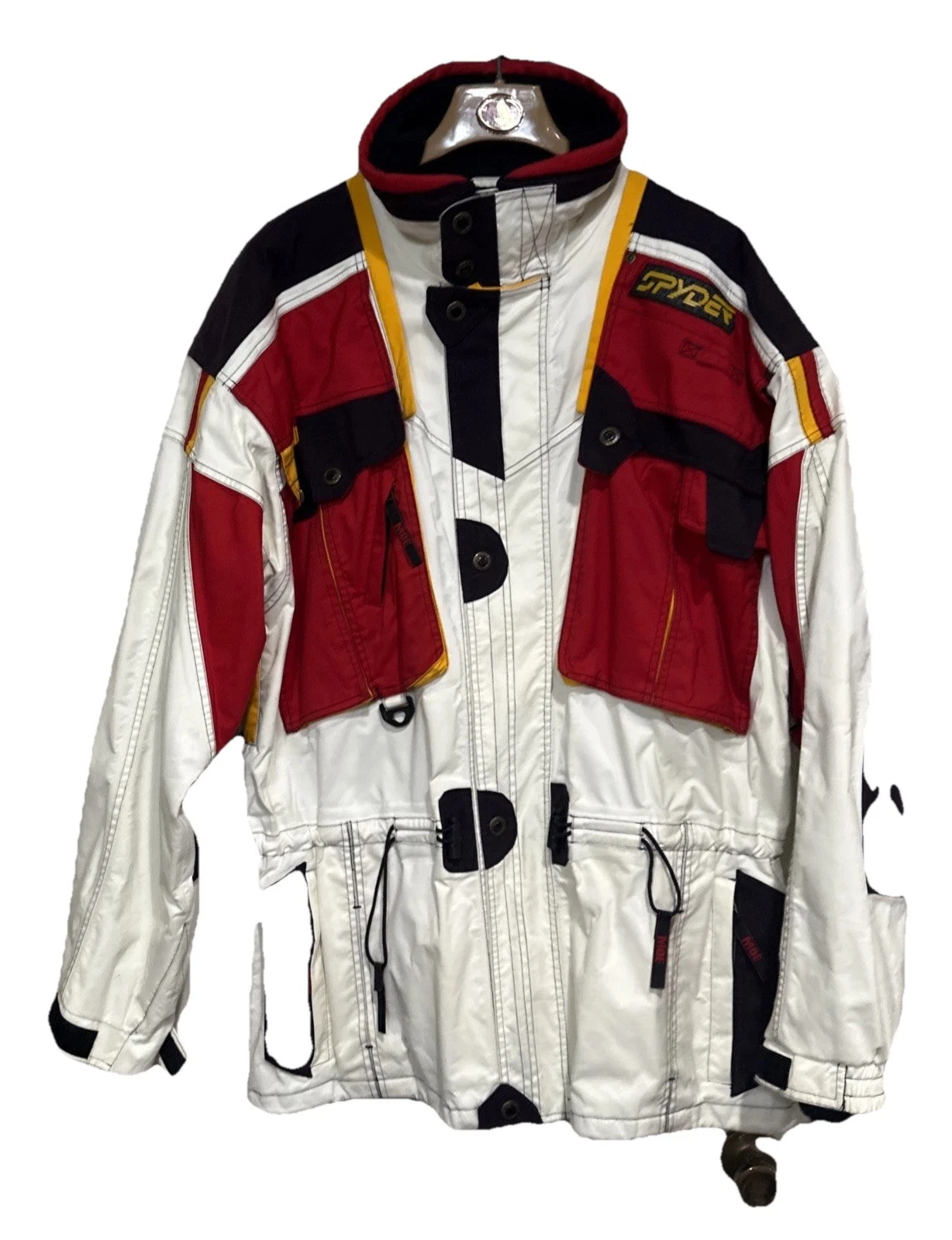 VINTAGE SPYDER TOMMY MOE Entrant Gil Color Block Ski Snowboard Jacket Men’s XL