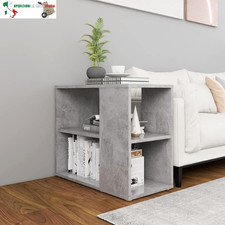 Credenza Soggiorno Moderna, Mobile Cucina, Mobiletto in Truciolato Grigio Cement