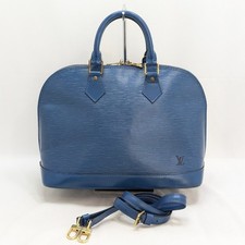 Borsa a mano a tracolla Louis Vuitton Epi Alma PM in pelle blu M52145 AR0976 ...