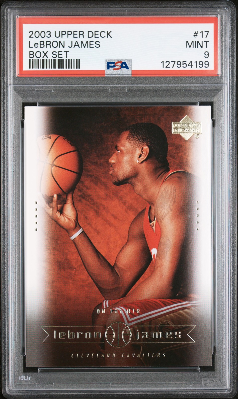 2003 UD LEBRON JAMES BOX SET #17 LEBRON JAMES PSA 9