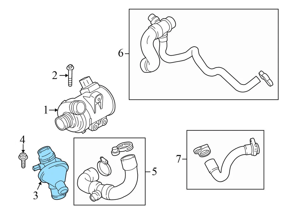 BMW 428I XDRIVE GRAN CUPÉ 2015-2016 - Carcasa termostática 8648791 Foto 4 de 4