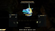 Fallout 76 Fasnacht Glowing Unicorn Mask