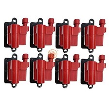 Set of 8 Square HIGH ENERGY Ignition Coil Compatible with Cadillac Chevy GMC