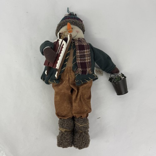 Dan Dee Collectionneurs Choix Bonhomme de Neige Avec Traîneau & Seau Cônes - Photo 1 sur 4