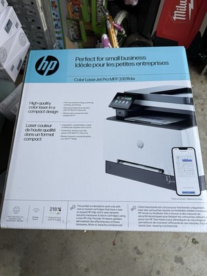 New HP Color LaserJet Pro MFP All In One Laser Color Printer White 3301FDW
