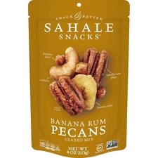 Sahale Snacks Banana Rum Pecans Glazed Mix, 4 Oz