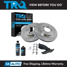 TRQ Front Semi Metallic Brake Pad & Rotor Kit w/Fluids for Explorer Mountaineer