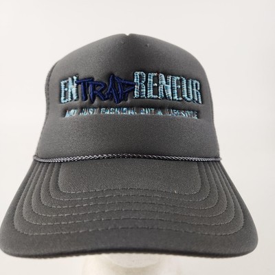 Entrapreneur Trucker Mesh Lifestyle Hat Cap Snap Back Mens One Size Gray Otto