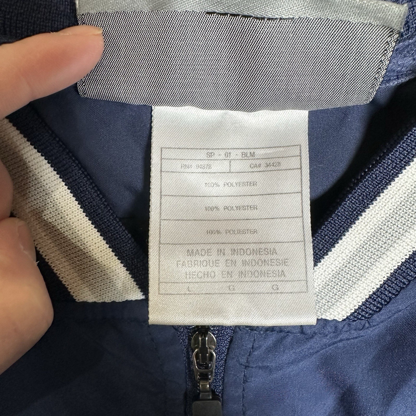 SACAI X NIKE Nike Y2k Vintage New York Yankees Giacca a Vento Quarter Zip Uomo Large Blu