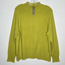 J. Crew NWT Roll Neck Knit Sweater Super Soft Bright Yellow Wool Blend Cozy M