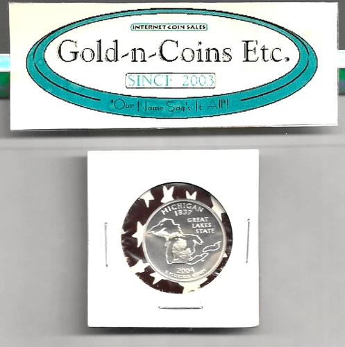 2004-S SILVER PROOF WASHINGTON QUARTER! UNCIRCULATED GEM VERY NICE! FREE SHIP!!