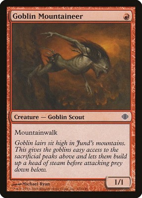 GOBLIN MOUNTAINEER X 4 E/X+ SHARDS OF ALARA MAGIC THE GATHERING