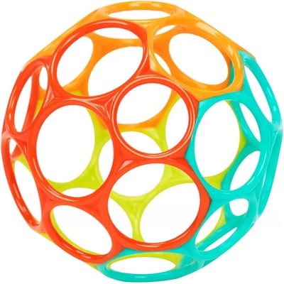 Bright Starts 12288 Oball Classic  Easy-Grasp Toy - Orange/Teal