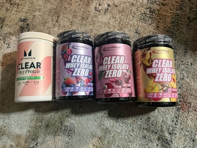 3x Ironmaxx Clear Whey Isolate Zero 400g Protein Eiweiss und My Protein