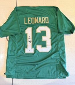 Riley Leonard Signed Custom Game Cut Notre Dame Jersey JSA WITNESS COA