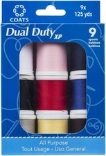 Coats  Clark Dual Duty XP Thread Set   9 Spools, 125 Yards Each   All-Purpos...