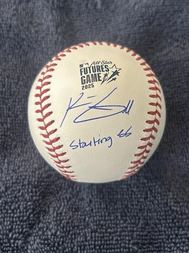 KONNOR GRIFFIN SIGNED INSCRIBED STARTING SS 2025 FUTURES BASEBALL MLB PIRATES