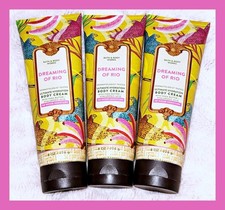 Bath & Body Works Dreaming of Rio 8 oz Ultimate Hydration Body Cream x3