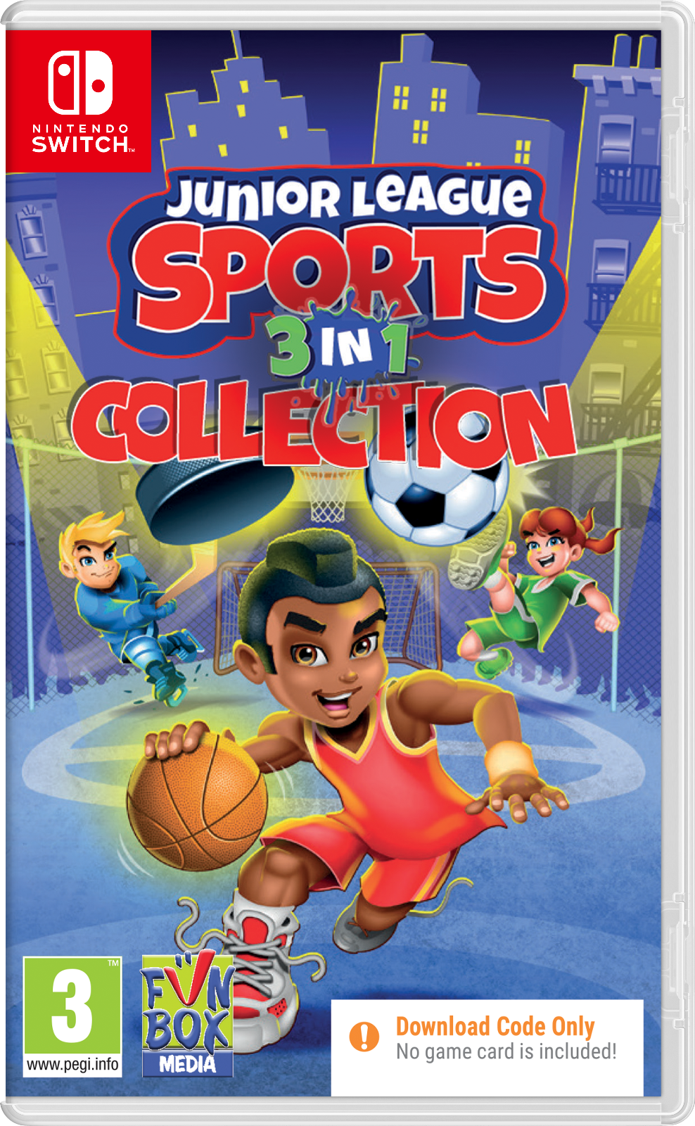Junior League Sports 3 in 1 Collection (Code in Box) (Switch) - New Free UK P&P