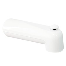 Westbrass 7 Diverter Tub Spout Powder Coat White E507D-1F-50