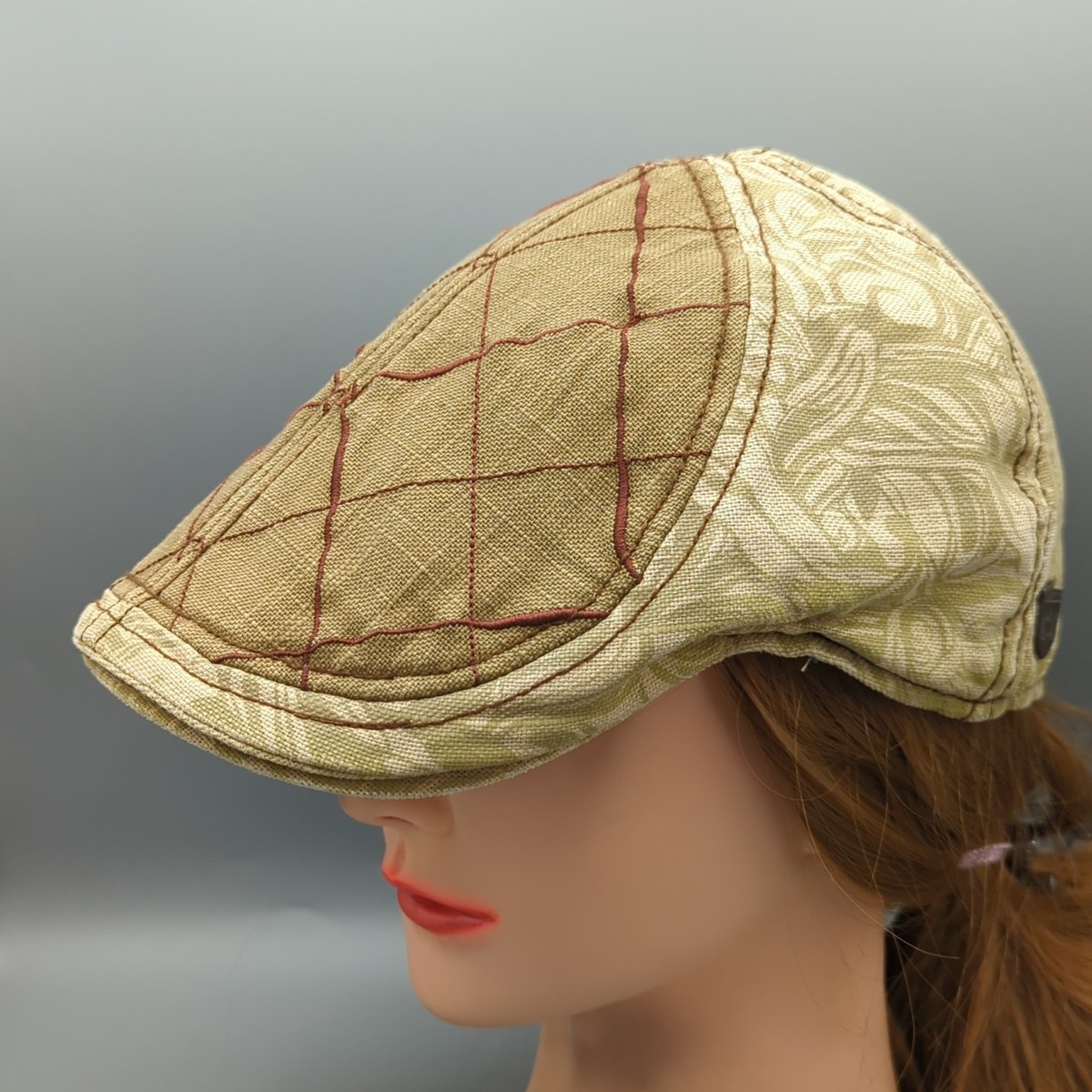 Goorin Bros 1333 Mina Embroidered Newsboy Cap Hat Medium RARE! 1333 Minna Goorin Bros Hat Collection sz M musical  main image 4
