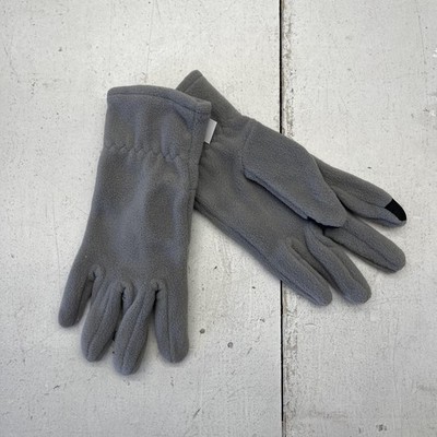 Old Navy Gloves Womens M Gray Fleece Wrist Touchscreen Winter Insulated Soft