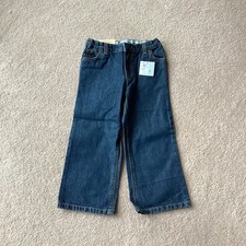 NWT LANDS END GIRLS 4 PLUS JEANS, 5 POCKET, INSIDE ADJUSTABLE WAIST, ZIPFLY,SNAP