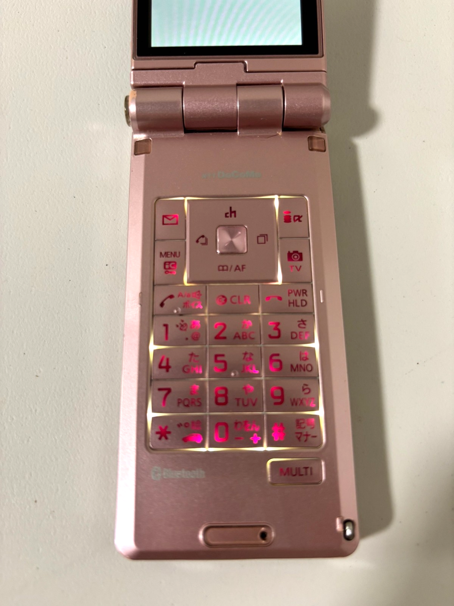 docomo P906i Pink FOMA Gundam Japanese Cell phone garakei Flip