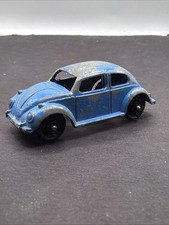 Vintage Chicago Tootsie Toy 1960's Blue Volkswagen Beetle Bug Diecast Car