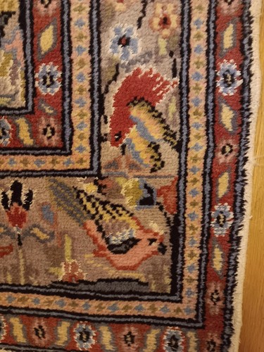 Oriental Kashmiri Kashmir Handmade Handknotted Vintage Rug Pair of Rugs - Afbeelding 15 van 23