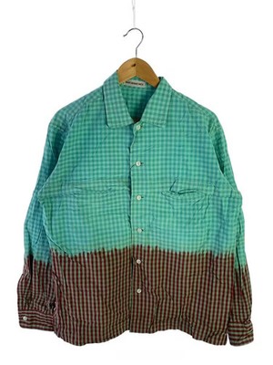 ISSEY MIYAKE MEN Long Sleeve Shirt, Size 3, Cotton, Multicolor