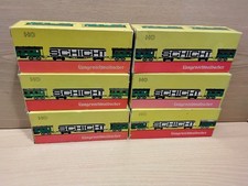 WW1478) Schicht DDR - 6x Langenschwalbacher Personenw. - 3x mit Licht - HO - OVP