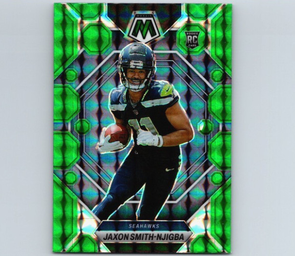 Jaxon Smith-Njigba 2023 Panini Mosaic Rookies #331 Green Mosaic Prizm (RC) NM+