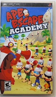 Ape Escape Academy (Sony PSP, 2006) Tested Works Manual CIB Tracked Shipping 