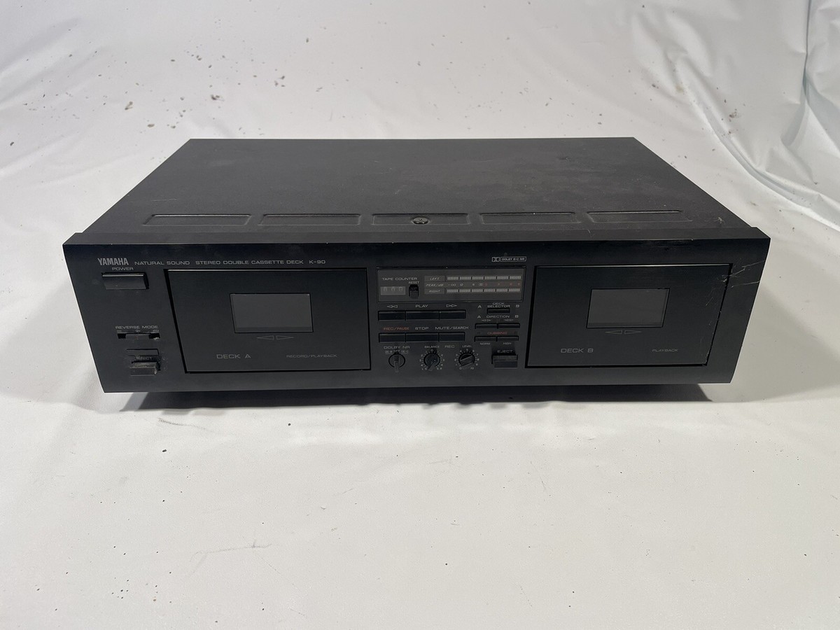 Yamaha K-W90M Double Cassette Deck Natural Sound Dolby B-C NR